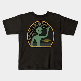 Green Alien Kids T-Shirt